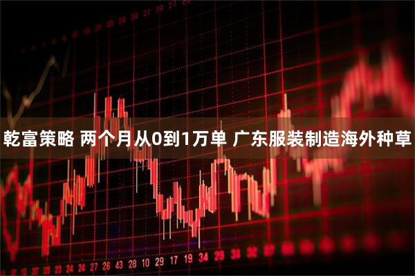 乾富策略 两个月从0到1万单 广东服装制造海外种草