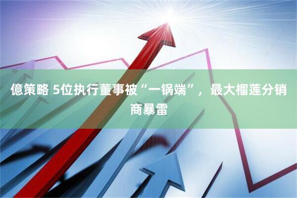 億策略 5位执行董事被“一锅端”，最大榴莲分销商暴雷