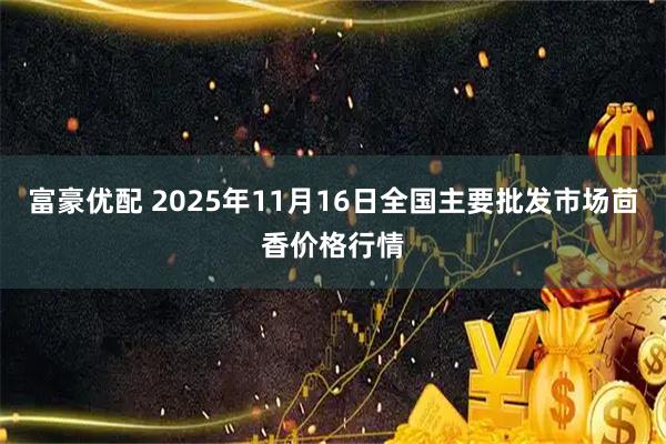 富豪优配 2025年11月16日全国主要批发市场茴香价格行情