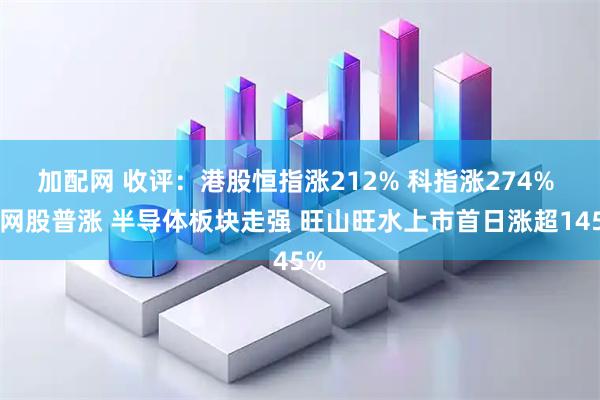 加配网 收评：港股恒指涨212% 科指涨274% 科网股普涨 半导体板块走强 旺山旺水上市首日涨超145%